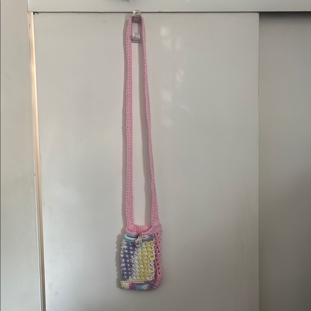 Colorful Crochet Crossbody Bag